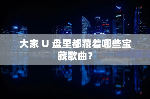 大家 U 盘里都藏着哪些宝藏歌曲？