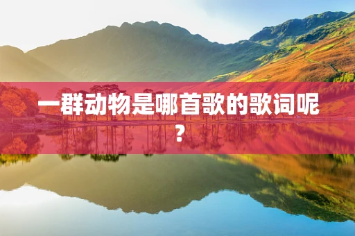 一群动物是哪首歌的歌词呢？