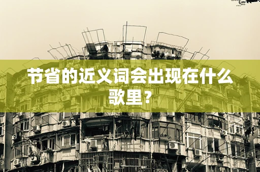 节省的近义词会出现在什么歌里？