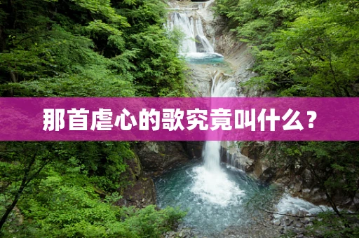 那首虐心的歌究竟叫什么？