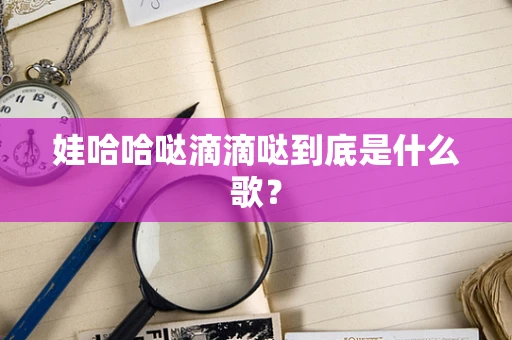 娃哈哈哒滴滴哒到底是什么歌？