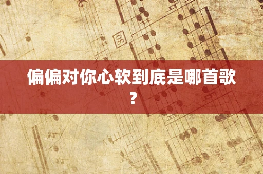 偏偏对你心软到底是哪首歌？