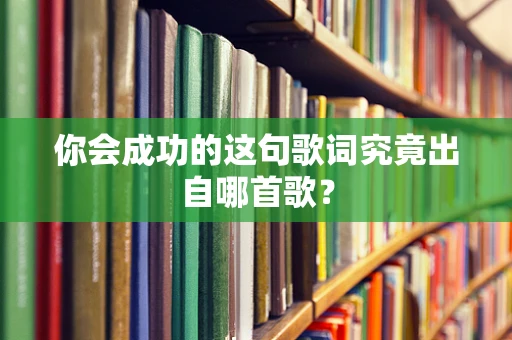你会成功的这句歌词究竟出自哪首歌？