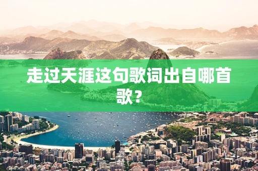 走过天涯这句歌词出自哪首歌？