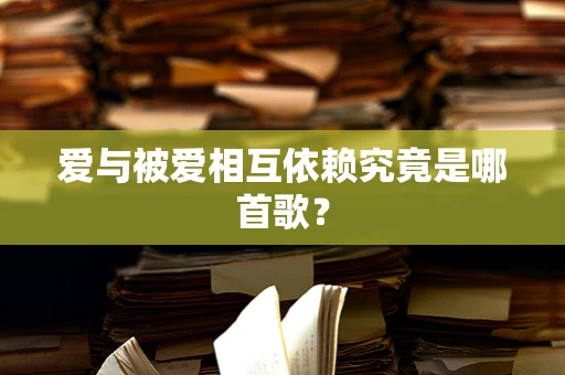 爱与被爱相互依赖究竟是哪首歌？