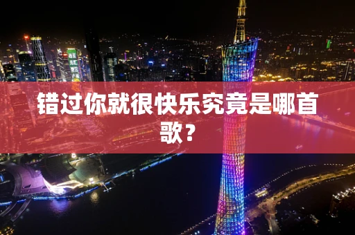 错过你就很快乐究竟是哪首歌？