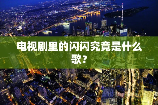 电视剧里的闪闪究竟是什么歌？