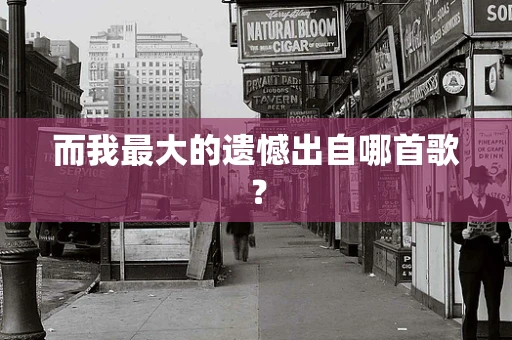 而我最大的遗憾出自哪首歌？