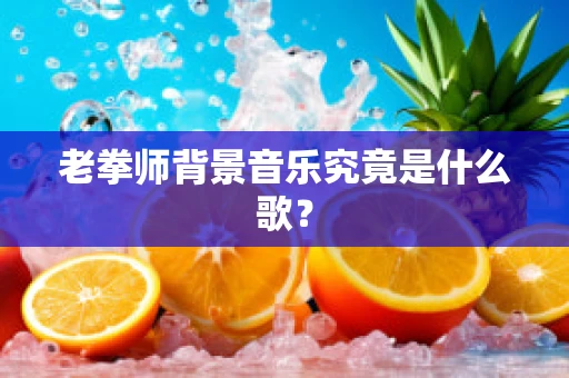 老拳师背景音乐究竟是什么歌？