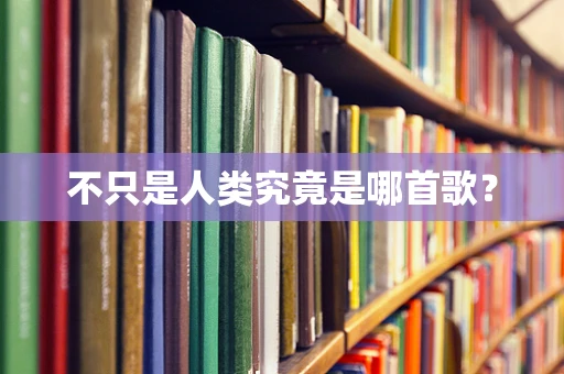 不只是人类究竟是哪首歌？