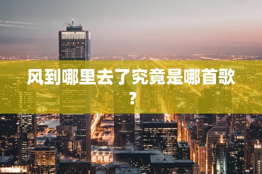 风到哪里去了究竟是哪首歌？