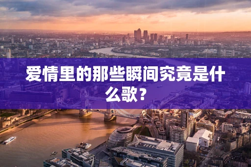爱情里的那些瞬间究竟是什么歌？