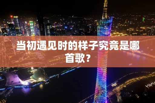 当初遇见时的样子究竟是哪首歌？
