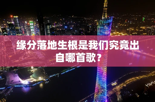 缘分落地生根是我们究竟出自哪首歌？