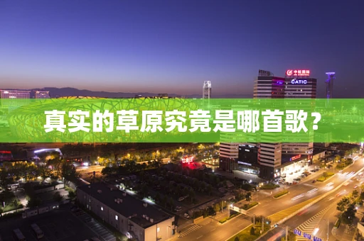真实的草原究竟是哪首歌？