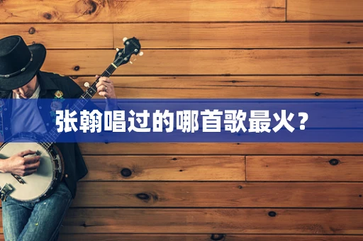 张翰唱过的哪首歌最火？