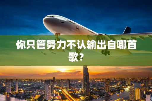 你只管努力不认输出自哪首歌？