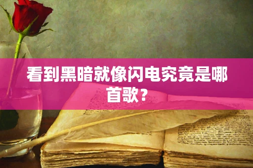 看到黑暗就像闪电究竟是哪首歌？