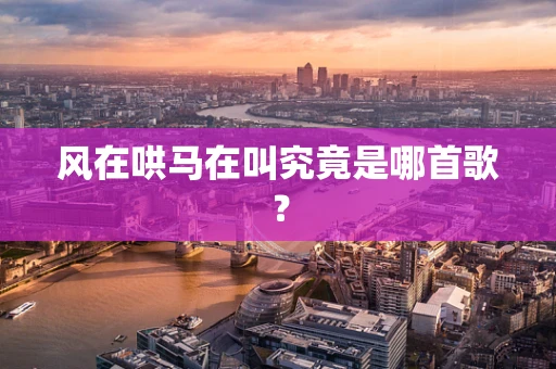 风在哄马在叫究竟是哪首歌？
