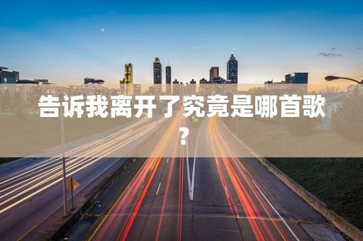 告诉我离开了究竟是哪首歌？