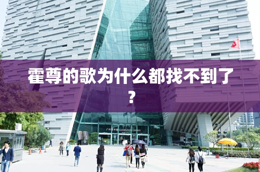 霍尊的歌为什么都找不到了？