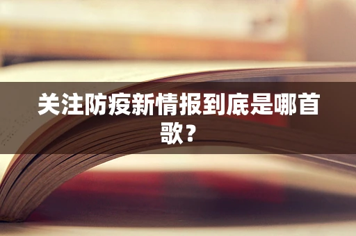 关注防疫新情报到底是哪首歌？