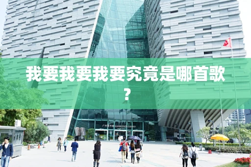 我要我要我要究竟是哪首歌？