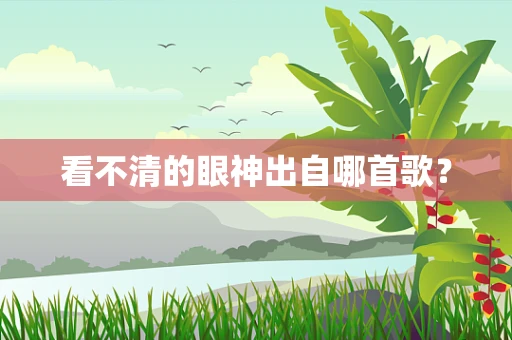 看不清的眼神出自哪首歌？