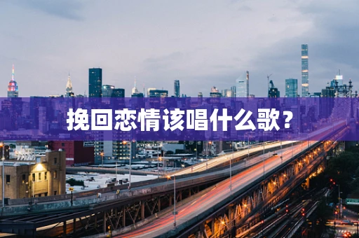 挽回恋情该唱什么歌？