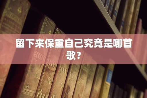 留下来保重自己究竟是哪首歌？