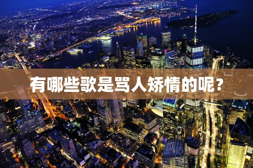 有哪些歌是骂人矫情的呢？