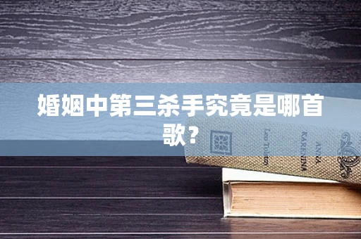 婚姻中第三杀手究竟是哪首歌？