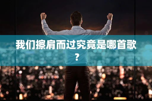 我们擦肩而过究竟是哪首歌？