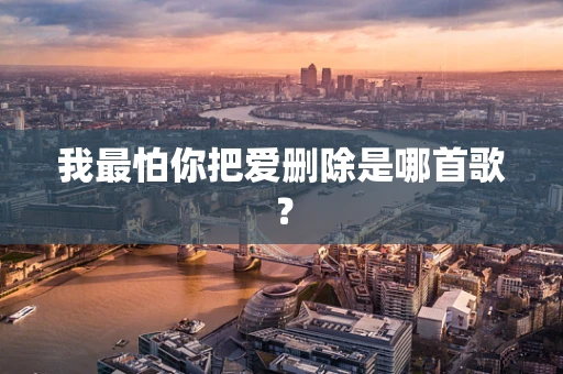 我最怕你把爱删除是哪首歌？