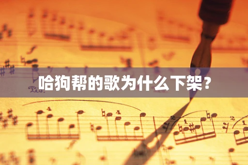 哈狗帮的歌为什么下架？