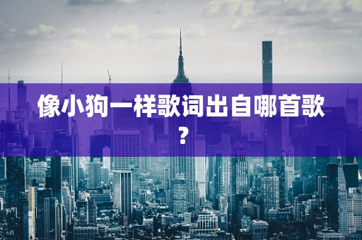 像小狗一样歌词出自哪首歌？