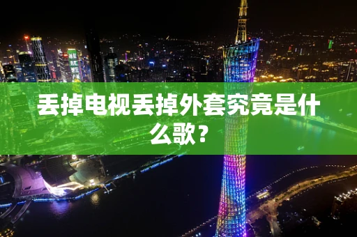 丢掉电视丢掉外套究竟是什么歌？