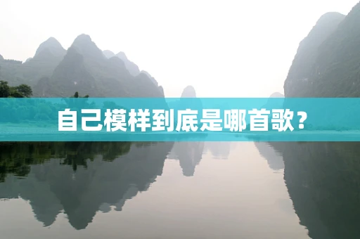 自己模样到底是哪首歌？