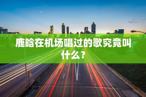 鹿晗在机场唱过的歌究竟叫什么？