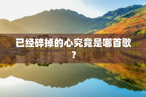 已经碎掉的心究竟是哪首歌？
