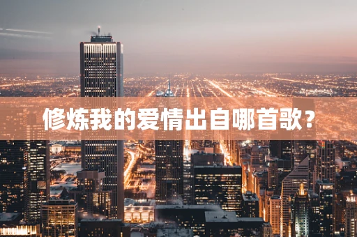 修炼我的爱情出自哪首歌？
