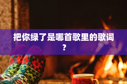 把你绿了是哪首歌里的歌词？