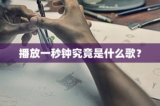 播放一秒钟究竟是什么歌？