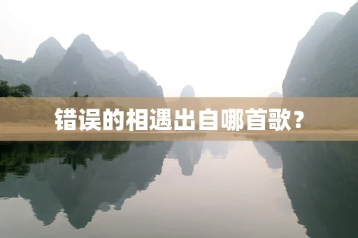 错误的相遇出自哪首歌？