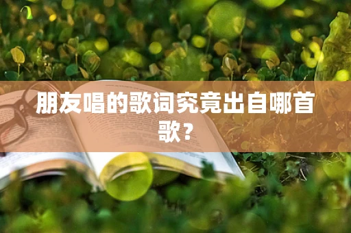 朋友唱的歌词究竟出自哪首歌？