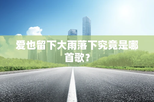 爱也留下大雨落下究竟是哪首歌？