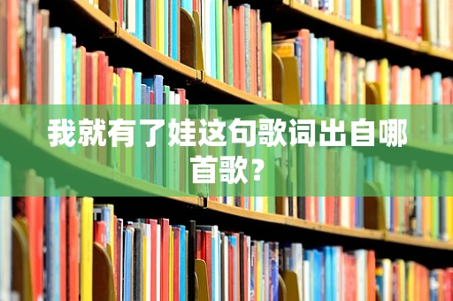 我就有了娃这句歌词出自哪首歌？