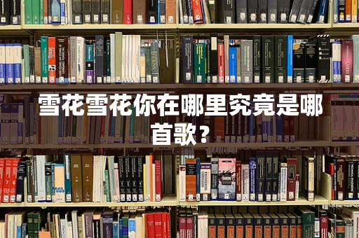 雪花雪花你在哪里究竟是哪首歌？