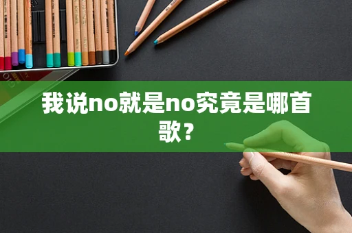 我说no就是no究竟是哪首歌？