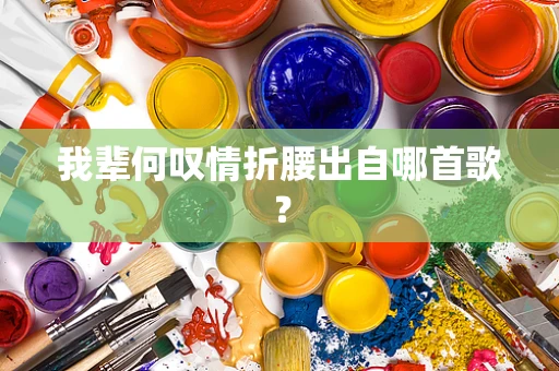 我辈何叹情折腰出自哪首歌？